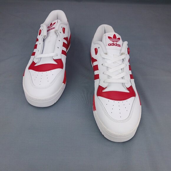 Adidas Originals Rivalry Men's Low Sneakers GZ9793 White Red Sizes 9-12 - Picture 3 of 10